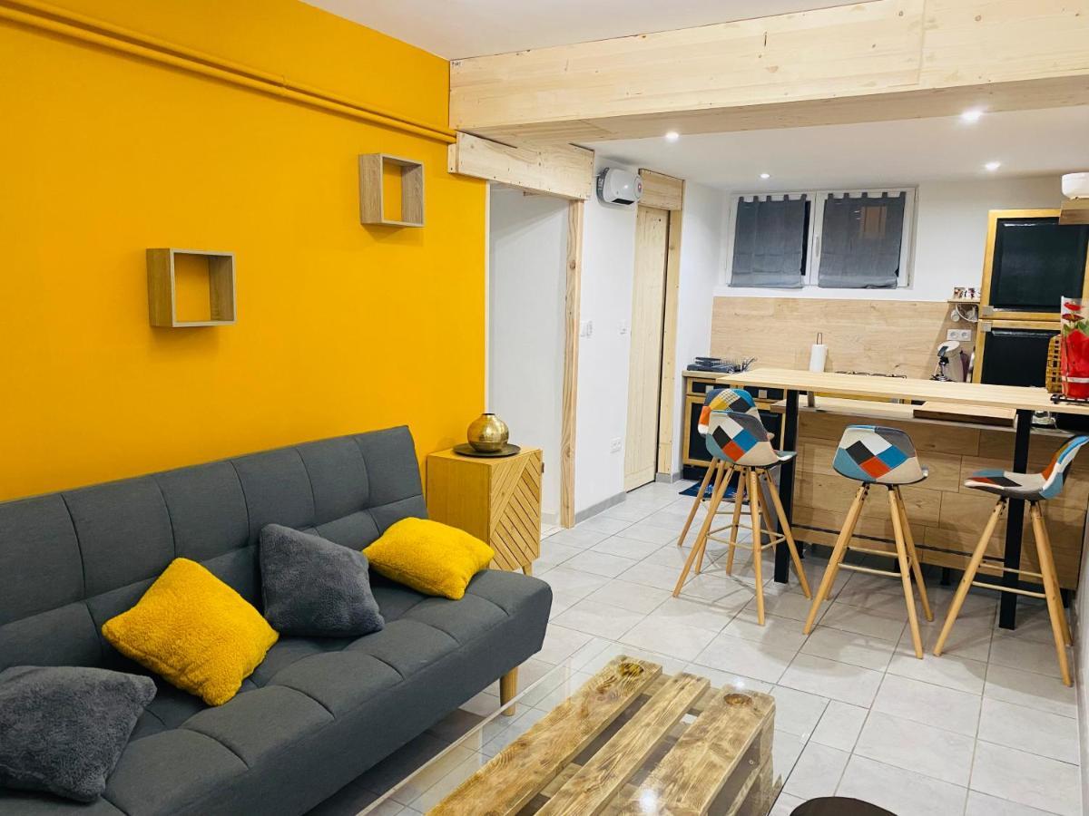 Studio 40m2 plein pied avec parking Jussac Extérieur photo